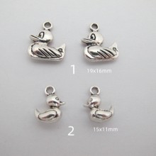 50 Metal duck pendant