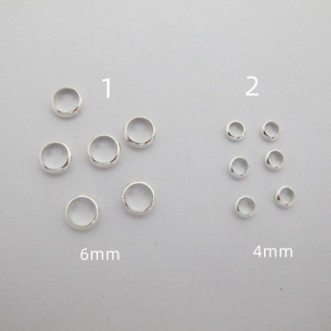 Closed rings 4mm/6mm