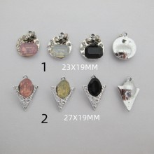 metal pendants with glass strass