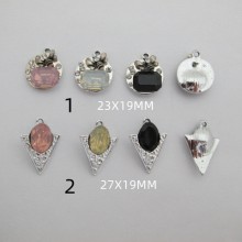 pendentifs en métal avec strasse verre