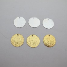 30 sequins rond pailletés 16mm