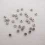 100 pcs perles rondelles 4x2.5x1.2mm acier inox