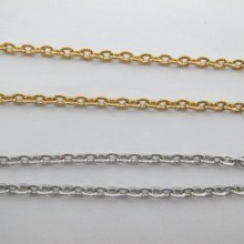 10 mts Forçat chain engraved 3x4x1mm stainless steel