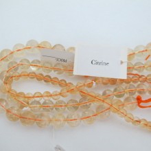 citrine ronde 16mm- Fil de 40cm