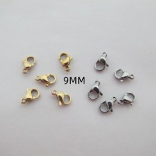 Stainless Steel Lobster Clasp 9mm/50pcs