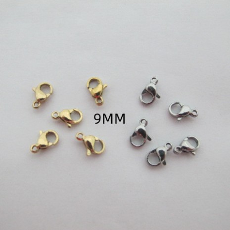 Stainless Steel Lobster Clasp 9mm/50pcs