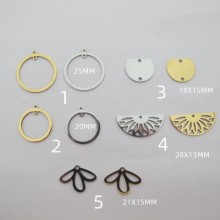 10 pcs Pendentif acier inoxydable