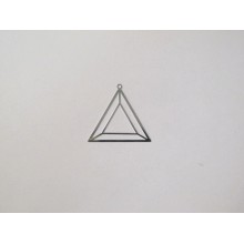 50 Laser cut triangle stamp 29x27mm