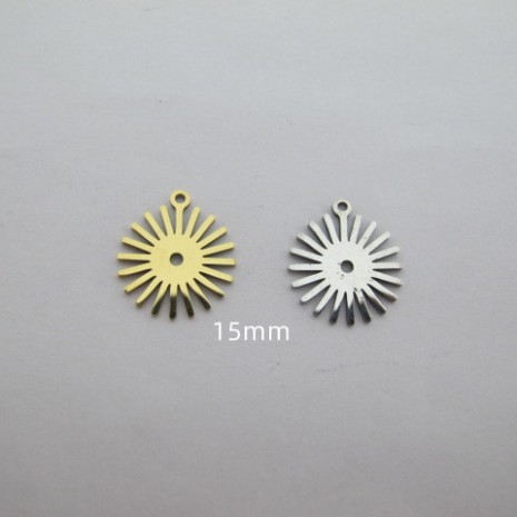 10 pcs Pendentif acier inoxydable