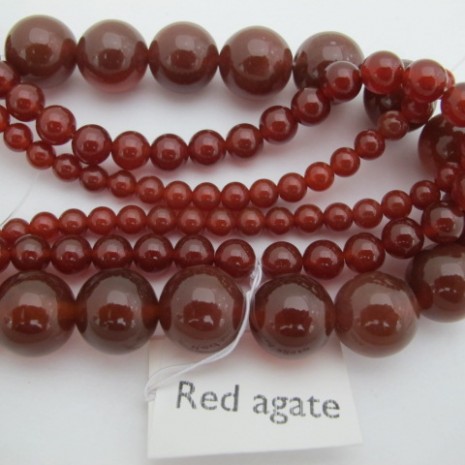 carnelian round 16mm - 40cm wire