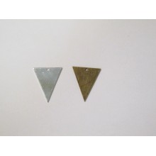 50 Sequins triangles 26x22mm