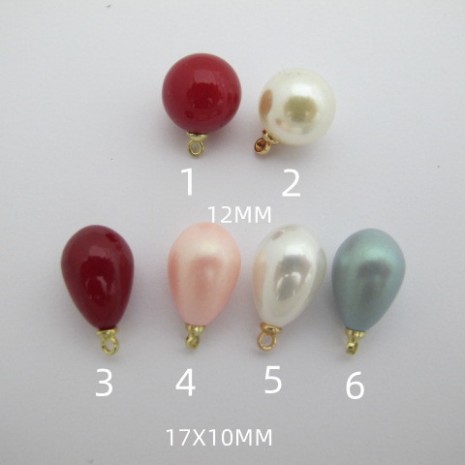 30 pcs Pendentif perles en plastique