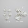 feuilles nacre en plastique 62gm