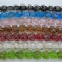 perles en verre coeur 20mm-fil de 36cm