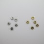 100 pcs perles rond plat 4x1.2x1.50mm en acier inoix