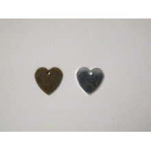 50 Sequins heart 13mm