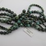 african turquoise ronde - Fil de 40cm