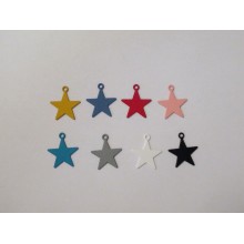 30 Tinted Star Pendant 24x20mm