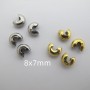 Cache-noeud - Perles à écraser 6mm en acier inoix