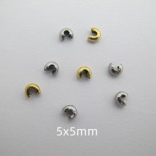 Cache-noeud - Perles à écraser 4mm en acier inoix