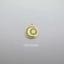 10 pcs Pendentif acier inoxydable