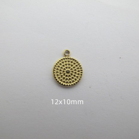 10 pcs Pendentif acier inoxydable