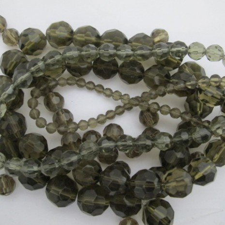 Perles En Verre Couleur Gris