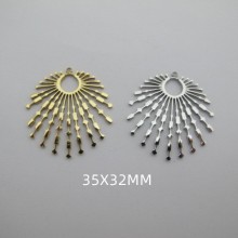 2 pcs Pendentif acier inoxydable