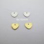 Sequins coeur en acier inoxydable 10x8 mm