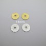 10 pcs perles étoile 14x1mm en acier inoix