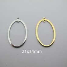 10 pcs Pendentif acier inoxydable