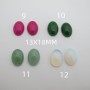 10 Cabochons13x18mm en pierre fine