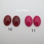 10 Cabochons 18x25mm en pierre fine