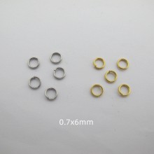 Anneaux doubles 6mm en acier inox