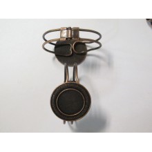 5 Copper Metal Bracelet Holder for 25mm round cabochons