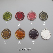 20 Pendentifs émaillé 27X31MM