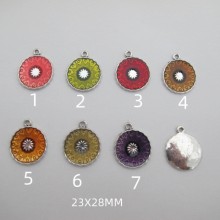 20 Pendentifs émaillé 23X28MM