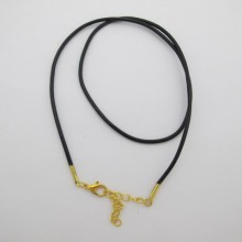 25 necklaces, 45 cm + 5 cm extension, made of 1.5 mm twisted cotton cord