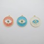10 Pendants round eye 25x28mm