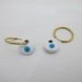 Boucles d'oreilles Oeil en Acier Inoxydable