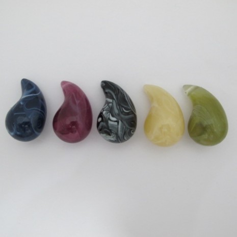 10 Pendantifs Acrylique En Forme Virgule 40x25mm