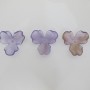 20 Pcs Pendentifs Acryliques En Pétale de Fleur 35x35mm