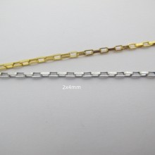 10 mts Chaîne Rolo allongée acier inoxydable