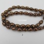 perles en verre ovale 12x16mm