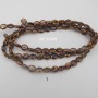 perles en verre ovale plat 9x10mm