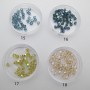 Glass spinning top 4mm x144 pcs