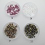 Glass spinning top 4mm x144 pcs