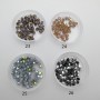 Glass spinning top 4mm x144 pcs