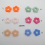 50 pcs Flower beads 20mm acrylic