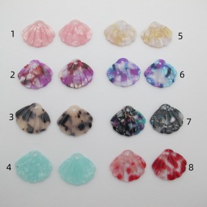 10 Pcs Acetate Shell 25x29mm